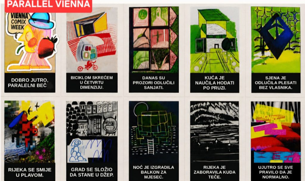 vienna comix week 2026 art residency / leporello / HR